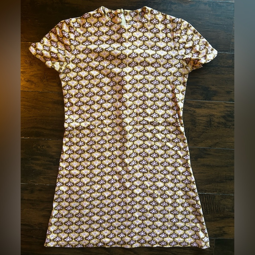 60’s Floral Patterned Mini Dress